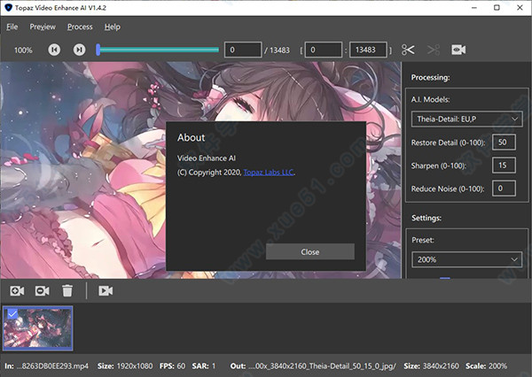 Topaz Video Enhance AIv1.4.2 Topaz Video Enhance AI注册版