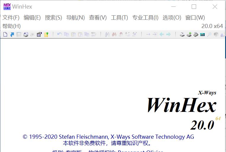 WinHex v20 绿色便携单文件中文版 免费下载