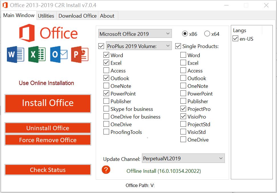 Office2019 ProPlus VL 英文 office2019VL英文版批量授权