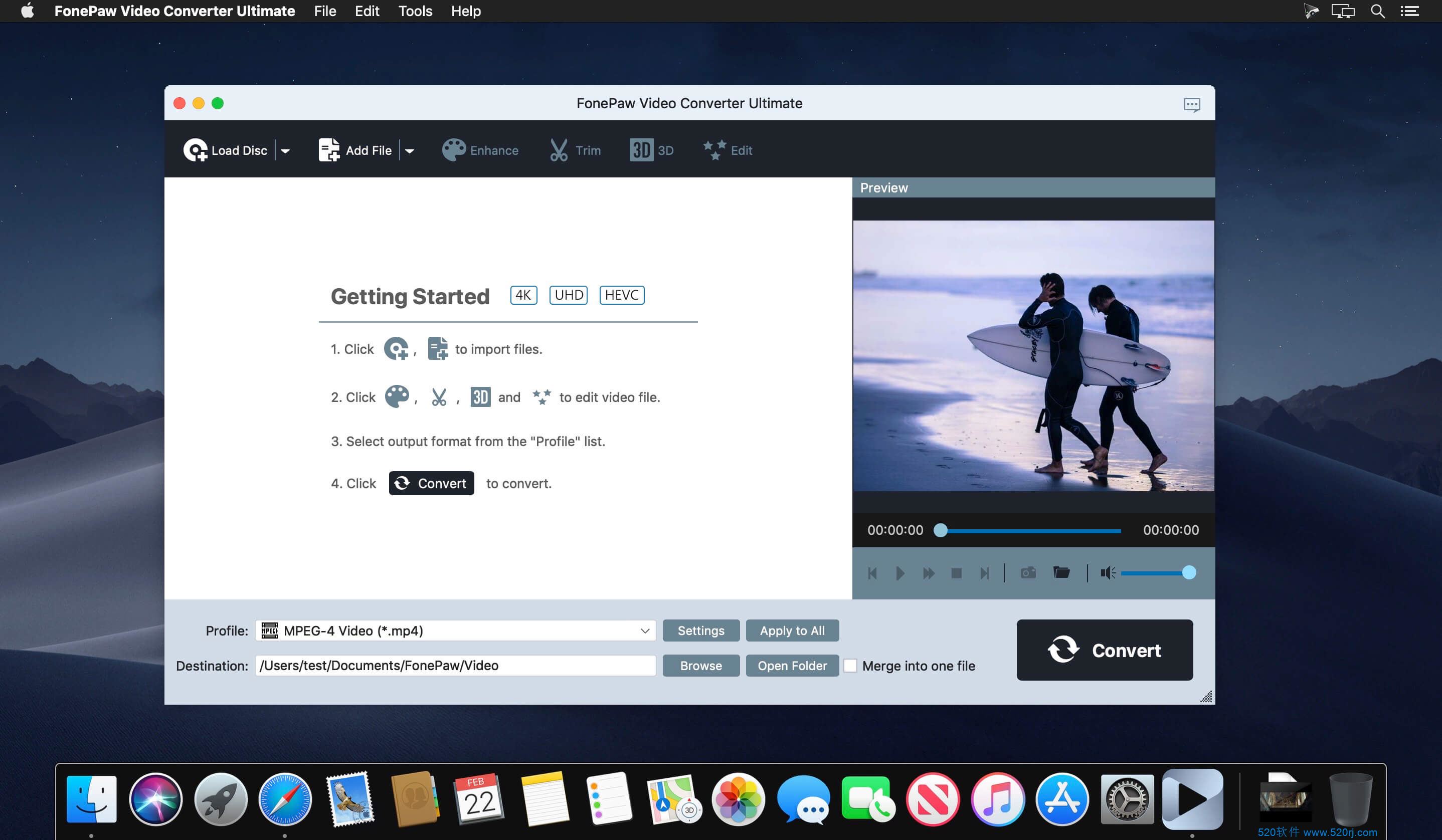 FonePaw Video Converter Ultimate For Mac v9.7.0.16041 全能视频转换播放器